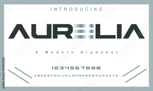 Aurelia font. Elegant alphabet letters font and number. Lettering Minimal Fashion Designs. Typography fonts regular uppercase. vector illustration