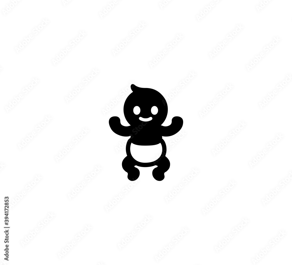 Baby vector isolated icon illustration. Baby icon Baby vector isolated icon illustration. Baby icon