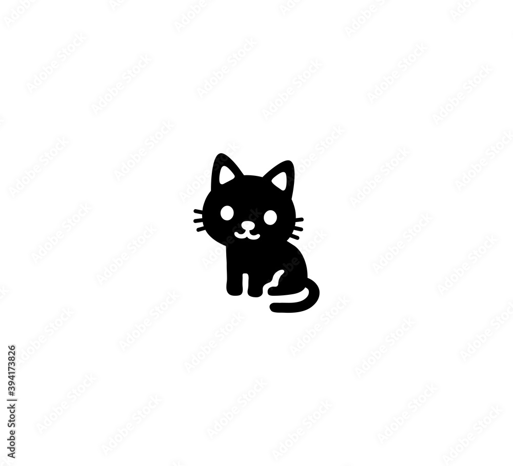 Cat vector isolated icon illustration. Kitten icon Cat vector isolated icon illustration. Kitten icon