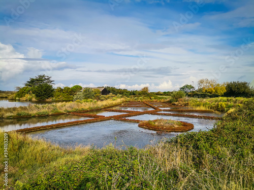Photos Salt pans in the West of France a area big producer of Guerande Salt