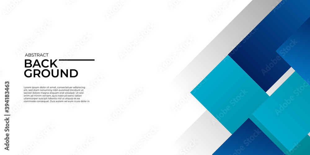 Blue white abstract presentation background with square element shape Blue white abstract presentation background with square element shape