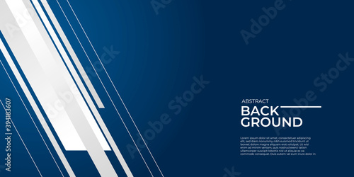 Blue white geometric abstract presentation background. Vector illustration design for corporate business presentation, banner, cover, web, flyer, card, poster, game, texture, slide, magazine, and ppt