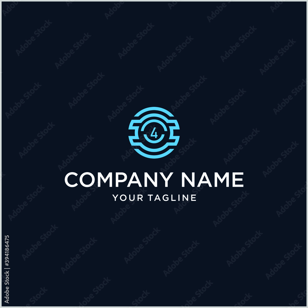 technology figure logo design technology figure logo design