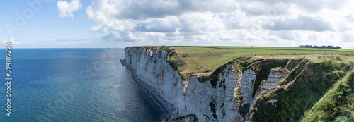 Εκτύπωση καμβά Panorama des falaises normandes entre Étretat et Yport