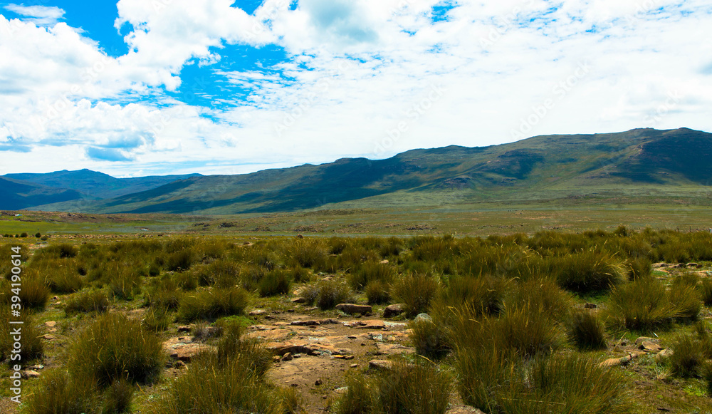 Beautiful landscape over on the panorama route over the robber's pass, South africa