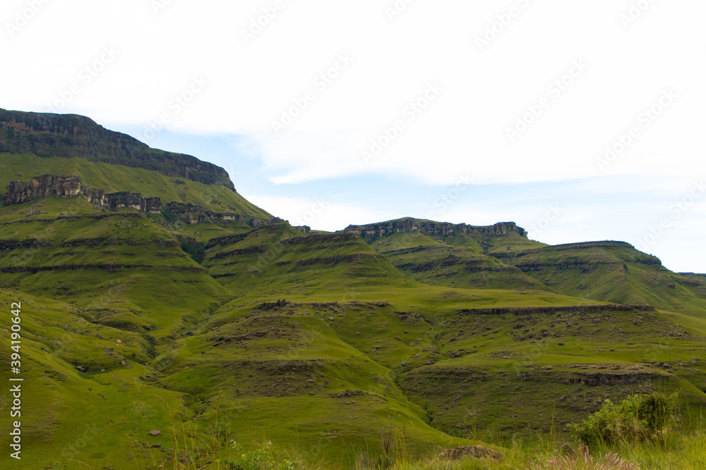Drakensberg mountains in South Africa on the border with Lesotho