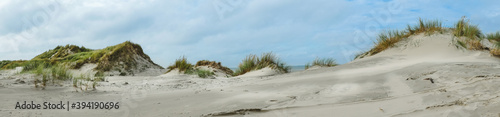 Fototapeta Naklejka Na Ścianę i Meble -  Panoramic view over the dunes of Ameland, Holland