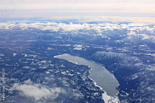 Kachess Lake , USA in winter