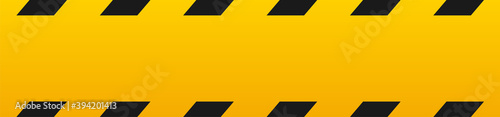 Background black and yellow in the style of a police hazard tape. Warning, stop. Vector illustration