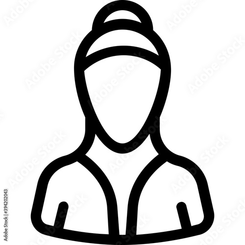 

Lady Line Vector Icon
