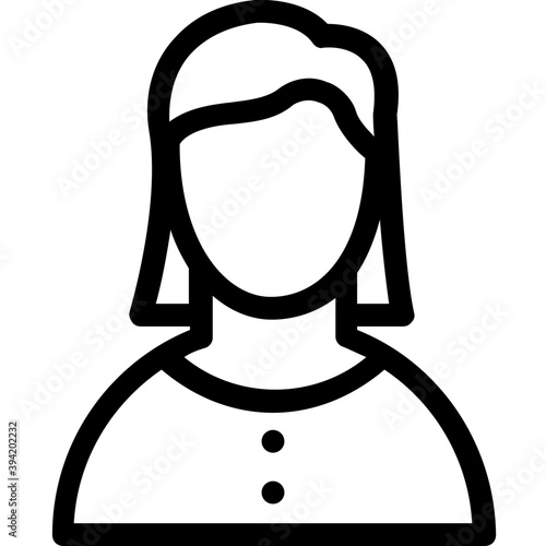 

Lady Line Vector Icon
