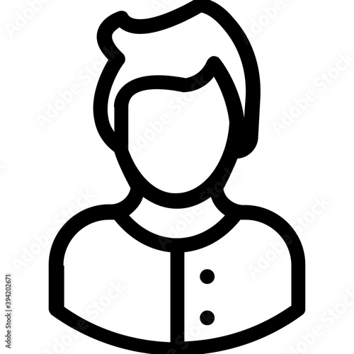
Lady Line Vector Icon
