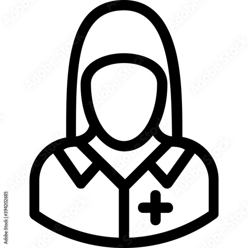 
Lady Line Vector Icon
