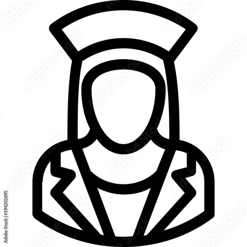 
Lady Line Vector Icon
