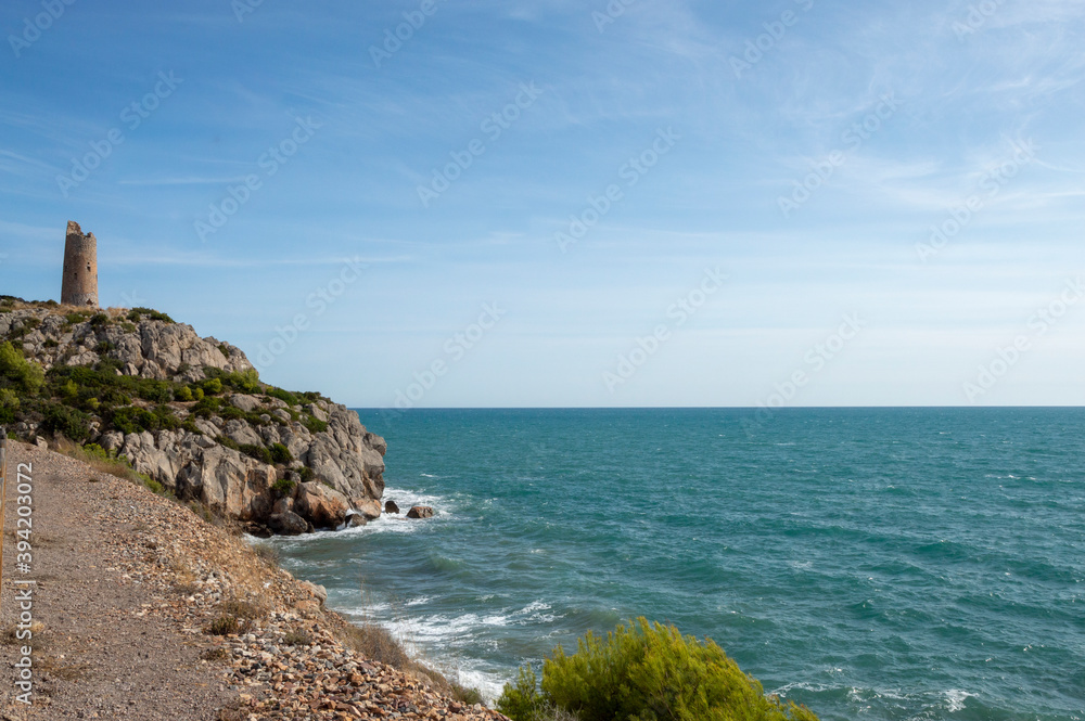 seascape of the mediterranean coast