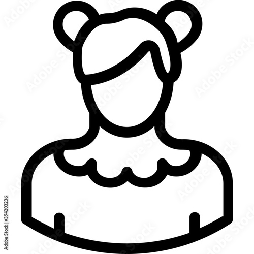 
Lady Line Vector Icon
