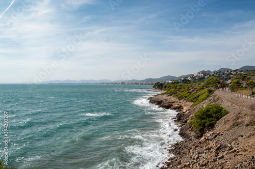 seascape of the mediterranean coast