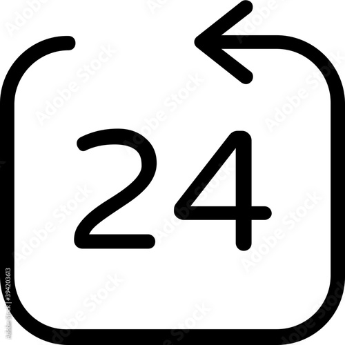 
Twenty Four Vector Icon
