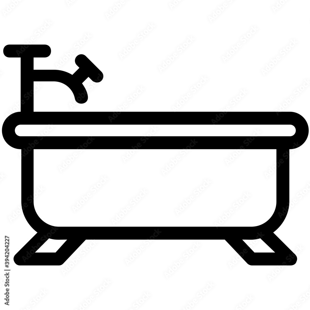 Bathtub Vector Icon
Bathtub Vector Icon