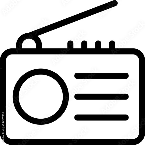 
Radio Vector Line Icon

