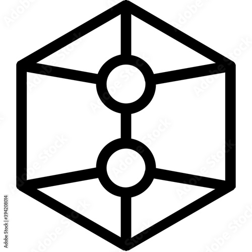 
Molecule Vector Line Icon
