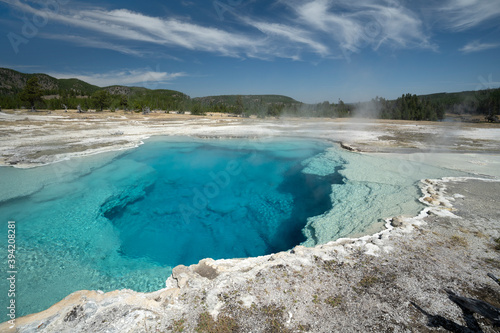 Yellowstone National Park 2020 with geysers and thermal pools.
