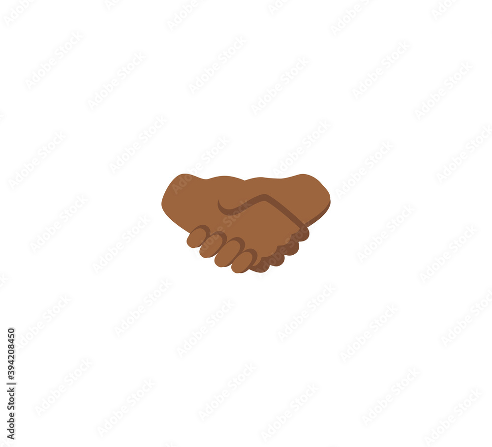 Handshake emoji gesture vector isolated icon illustration. Handshake gesture icon Handshake emoji gesture vector isolated icon illustration. Handshake gesture icon