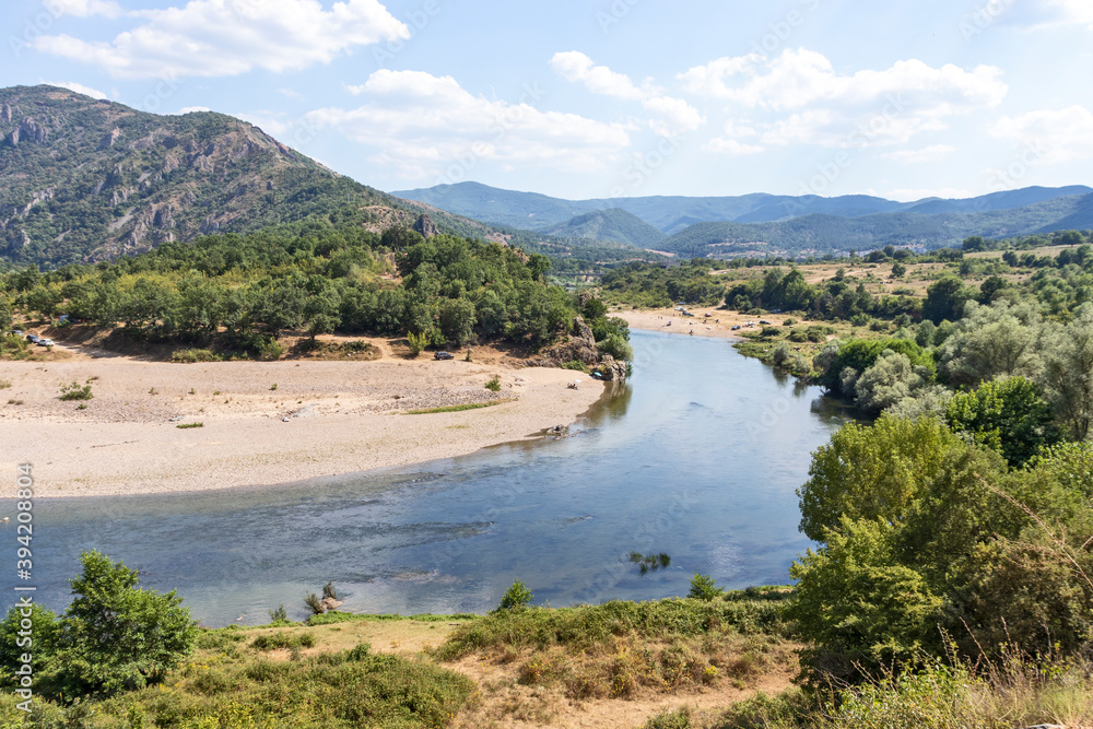 Arda River meander and Ivaylovgrad Reservoir, Bulgaria
