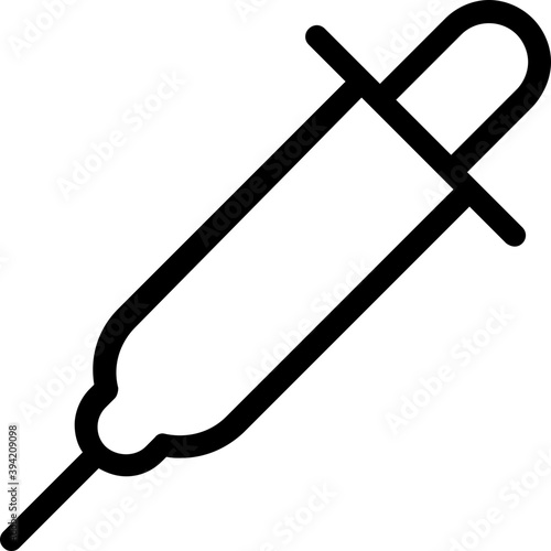 
Dropper Vector Line Icon
