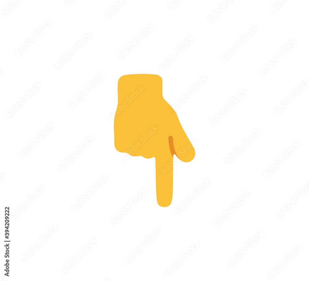 Finger Pointing Down Emoji Kremi Png | My XXX Hot Girl