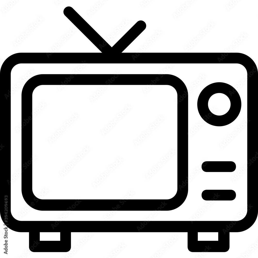 TV Vector Line Icon
TV Vector Line Icon