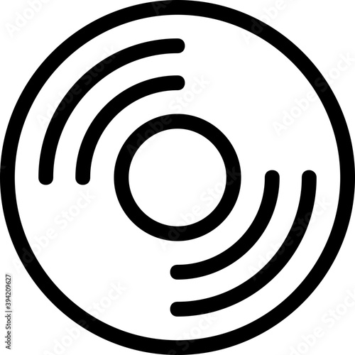 
Turntable Vector Line Icon
