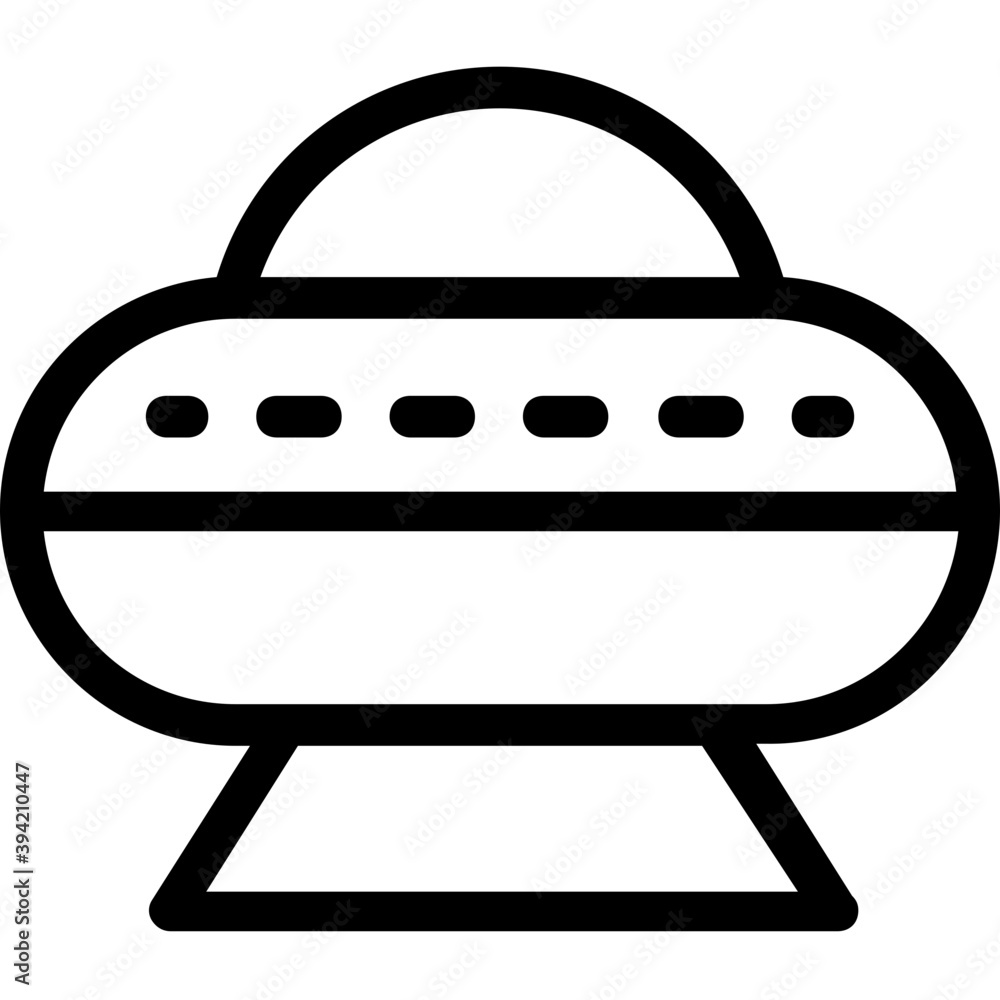
UFO Vector Line Icon
