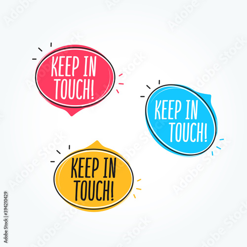 Keep In Touch Casual Labels Set