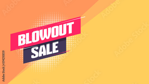 Blowout Sale Shopping Background Template
