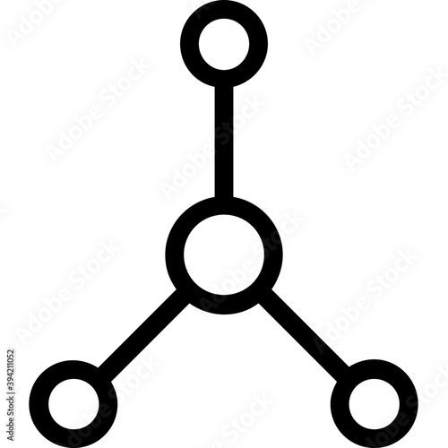 
Molecule Vector Line Icon
