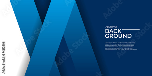 Simple 3D blue white abstract presentation background