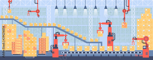 Controlling conveyor belt line, robotic hands, factory automation production,...