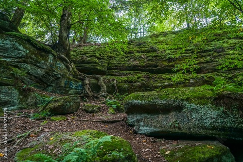 Some of what you will see at Thompson Ledges Park in northeast Ohio.