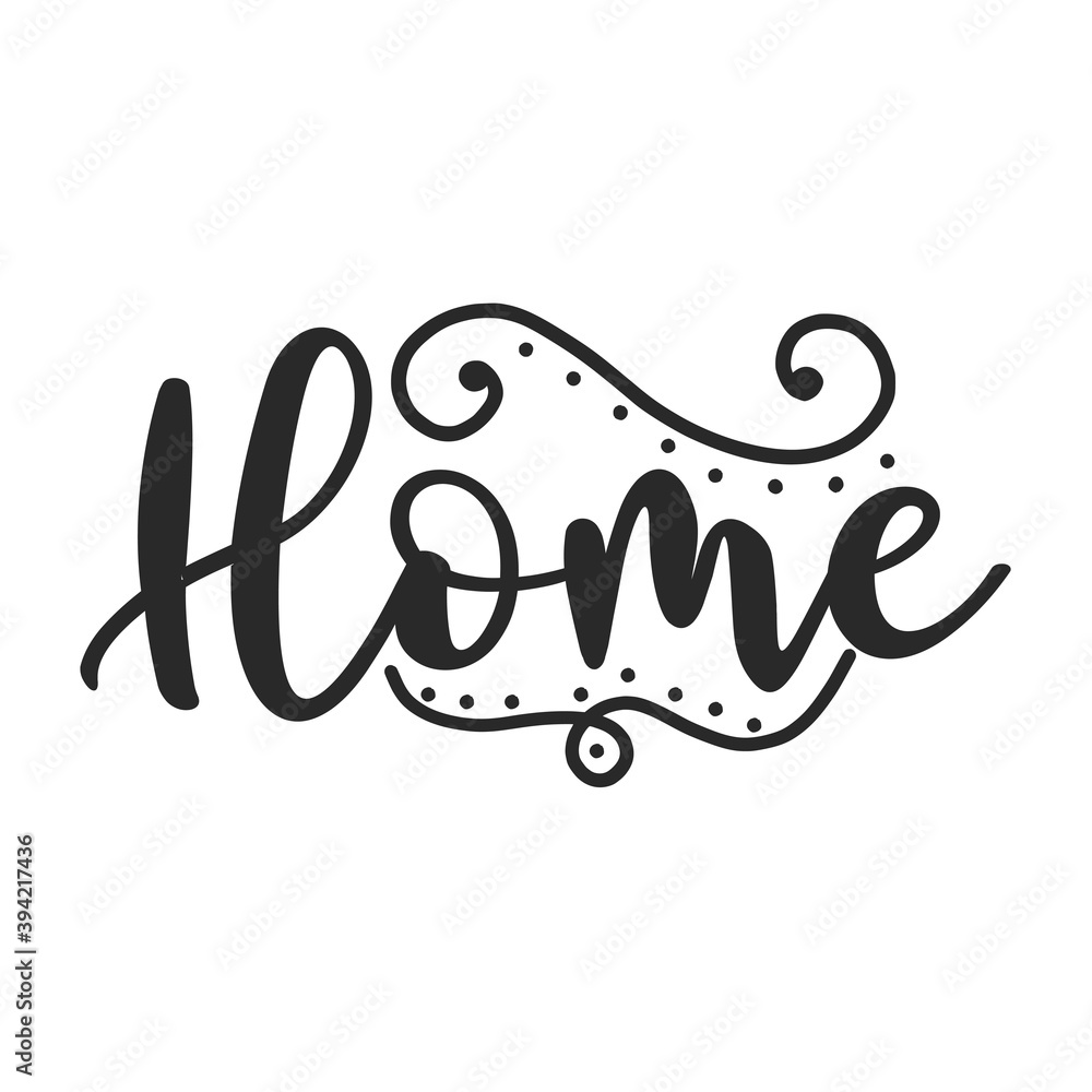 Naklejka premium HOME