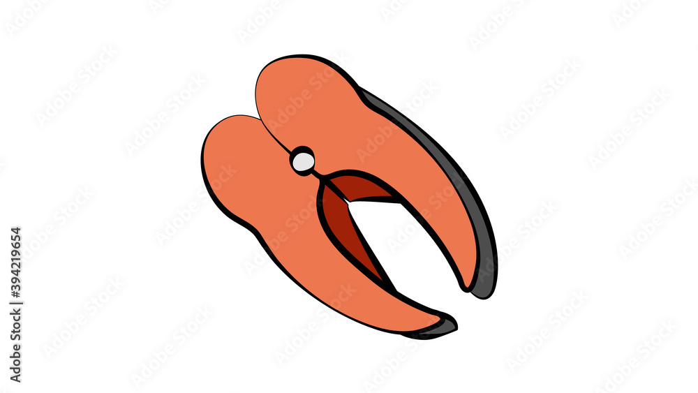salmon on a white background, vector illustration. a piece of pink smoked salmon with salt. wholesome healthy food. natural omega acids and fatty acids. delicious food salmon on a white background, vector illustration. a piece of pink smoked salmon with salt. wholesome healthy food. natural omega acids and fatty acids. delicious food