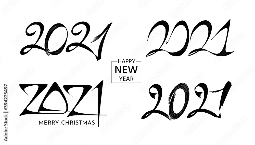 Obraz premium 2021 logo set