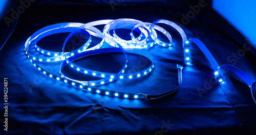 blue power light