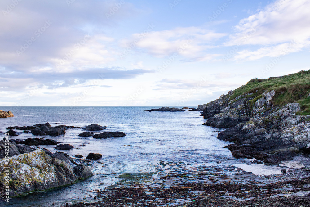 Panoramic view of the Irish Coastline and Atlantic Ocean from the Seven Heads County Cork Ireland. Panoramic view of the Irish Coastline and Atlantic Ocean from the Seven Heads County Cork Ireland.