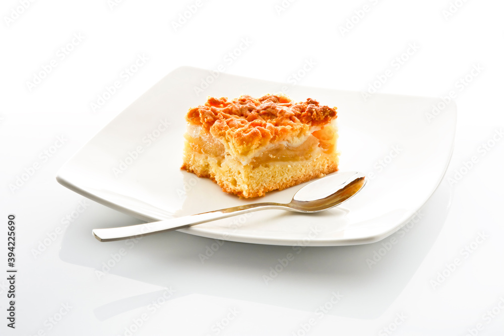 Piece of cake on a plate Piece of cake on a plate