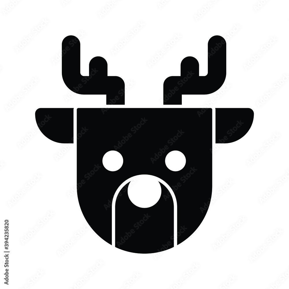 Christmas icon for reindeer and Noel Christmas icon for reindeer and Noel