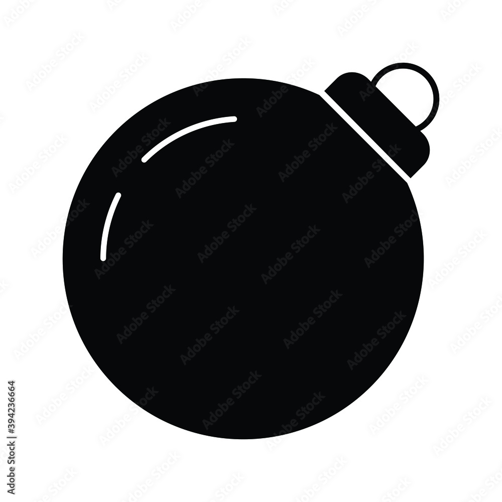 Christmas icon for ornament and ball Christmas icon for ornament and ball