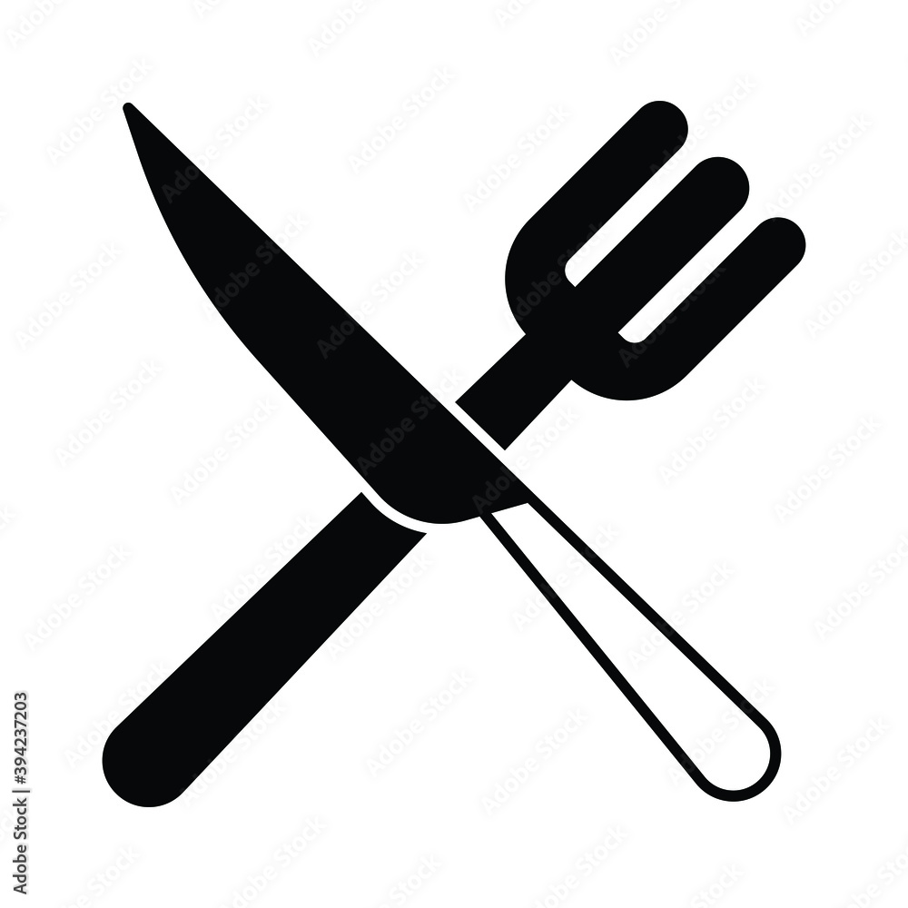 Christmas icon for fork and knife Christmas icon for fork and knife