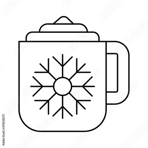 Christmas icon for tea and coffee