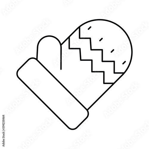 Christmas icon for glove and handwear